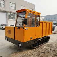 帶手剎的10噸履帶翻斗車 斷氣剎的履帶工程車