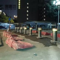 武漢遙控升降路樁 學校阻車升降路樁